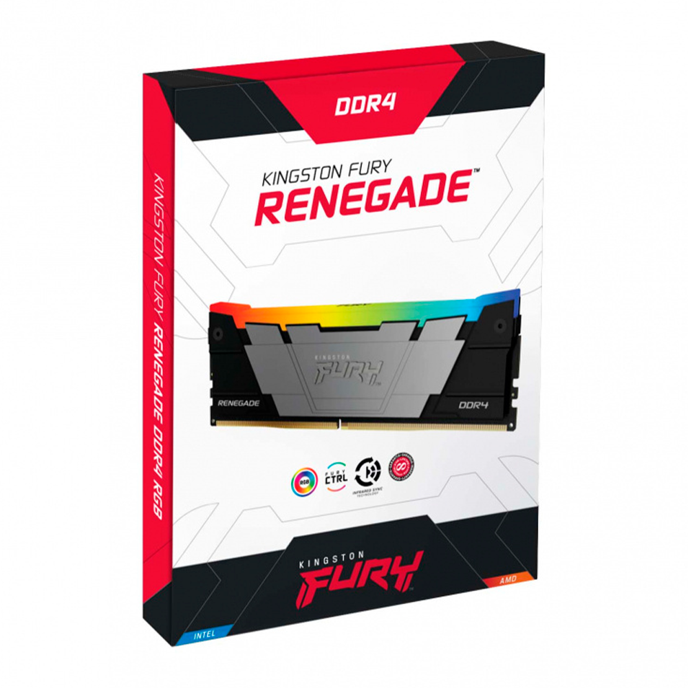 Memoria RAM Kingston FURY Renegade RGB DDR4, 3200MT/S, 8GB, RGB, Non-ECC, CL16, XMP, KF432C16RB2A/8, /MAX. 1 X CLIENTE - Image 3