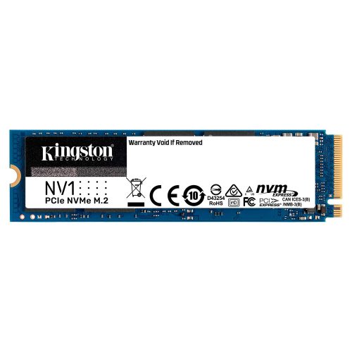 Unidad de estado solido SSD M.2 Nvme 500GB Kingston NV1 - SNVS/500G, Tecnología PCIe /MAX. 1 X CLIENTE