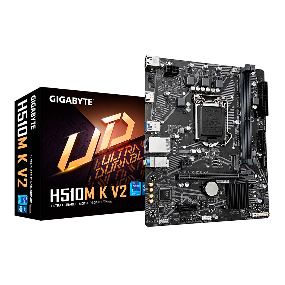 Tarjeta Madre Gigabyte Micro-ATX H510M K V2, Socket LGA1200, Intel H470 Express, HDMI, Up To 64GB DDR4, H510M K V2