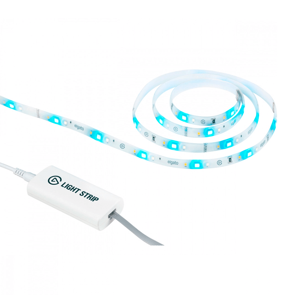 Luces LED Inteligentes RGBW con Control Ligth Strip Elgato, Wi-Fi, 2m x 12mm, Compatible con iOS/Android, 10LAA9901