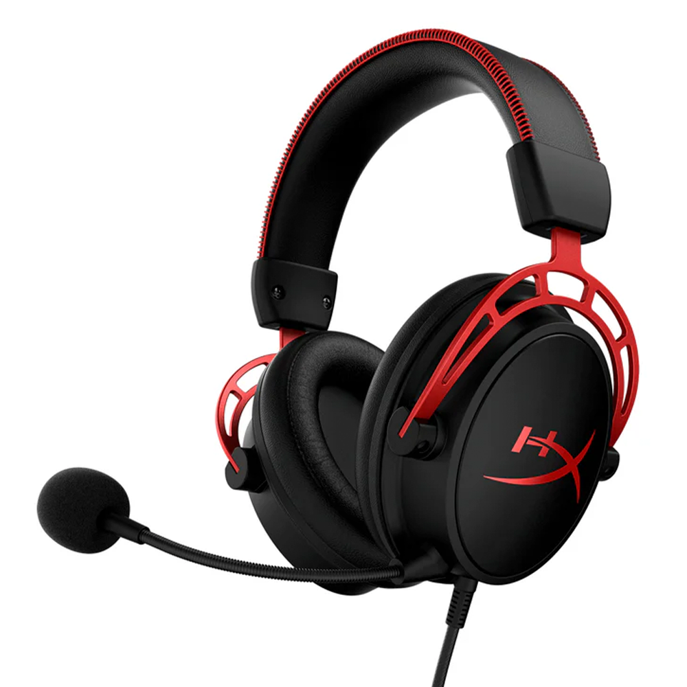 Diadema Gamer HyperX Cloud Alpha, Alámbrico, 1.3 Metros, 3.5mm, Negro/Rojo, HX-HSCA-RD/AM /