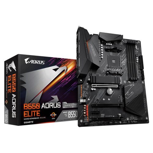 Tarjeta Madre Gigabyte B550 AORUS ELITE, AM4, AMD RYZEN 3000 SERIES, ATX