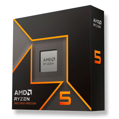 Procesador AMD Ryzen 5 9600X, 6 Core, 12 Thread, 5.4GHz Boost, AM5, TDP 65W, AMD Radeon™ Graphics, Requiere Disipador, Requiere Actualizar Tarjeta Madre, 100-100001405WOF/ NAVIDAD