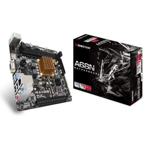 Tarjeta Madre Biostar A68N-2100K Socket AM1 AMD Mini ITX, Procesador Integrado AMD E1