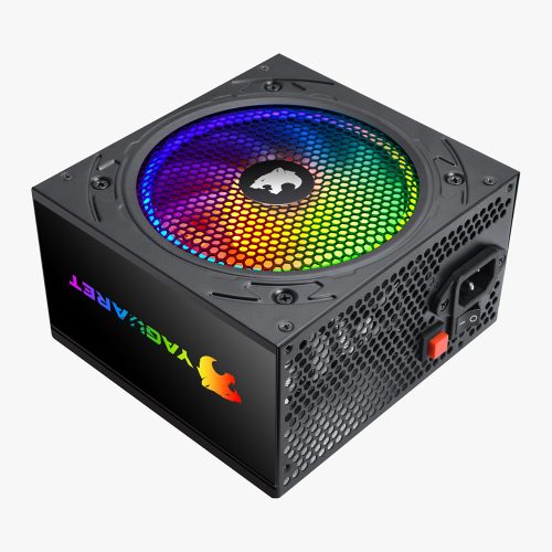 Fuente de poder Yaguaret PW600, LED RGB, 600W, 80 Plus Bronze, PSW600W82YGT