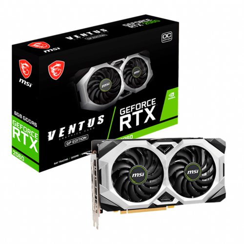 Tarjeta de Video Nvidia GeForce RTX 2060 /6GB GDDR6, MSI VENTUS GP OC, 3 AÑOS DE GARANTIA NACIONAL, 912-V375-693