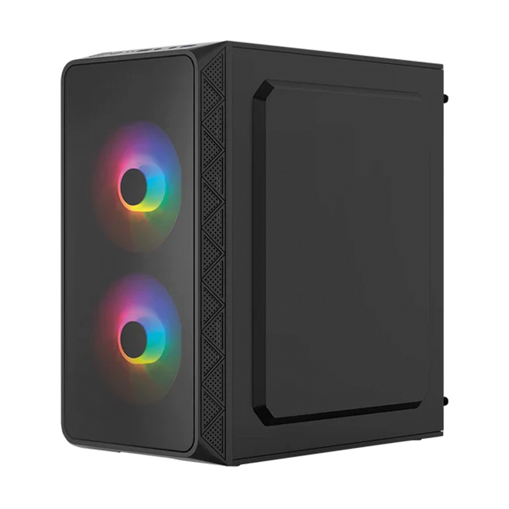 Gabinete Acteck Doom Pro Crystal GI730, Mini-Tower, Fuente de Poder 600W, 3x120mm, Negro, AC-939225 - Image 3