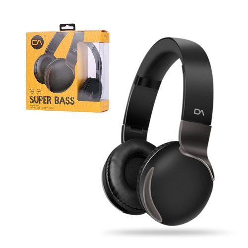 Headset Inalambrico DA DM0049BK Negro, Bluetooth 4.2, Estereo Super Bass, 4 hrs de Reproducción
