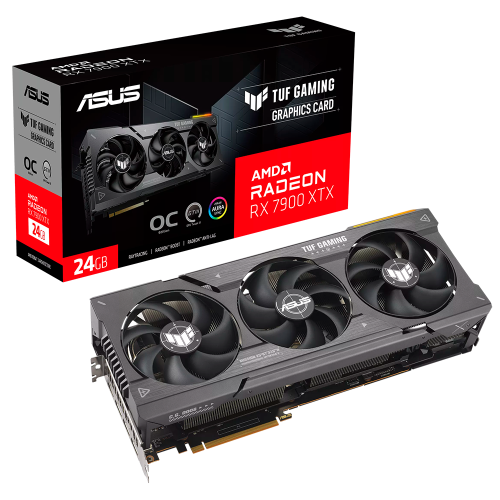 Tarjeta de video ASUS TUF Dual Radeon RX 7900 XTX OC Edition 24GB, GDDR6, OC mode: up to 2615 MHz, TUF-RX7900XTX-O24G-GAMING