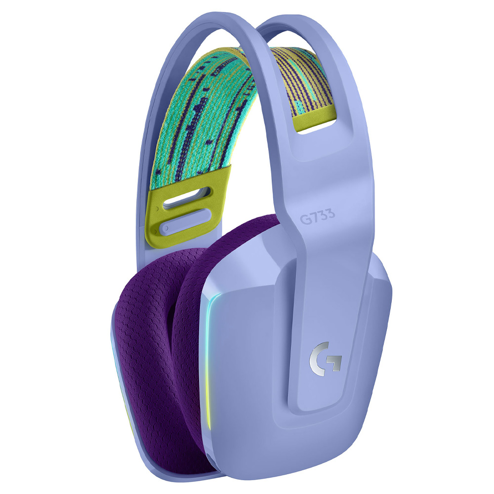 Diadema Gamer Logitech G733 Lightspeed Wireless RGB/ Microfono, RGB Lightsync/ Lila - 981-000889/ NAVIDAD - Image 2