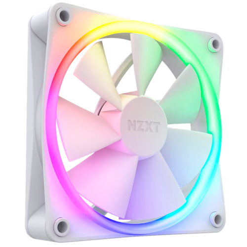 Ventilador para Gabinete NZXT F120 RGB, Blanco, 120mm, EN-NZX-066, RF-R12SF-W1