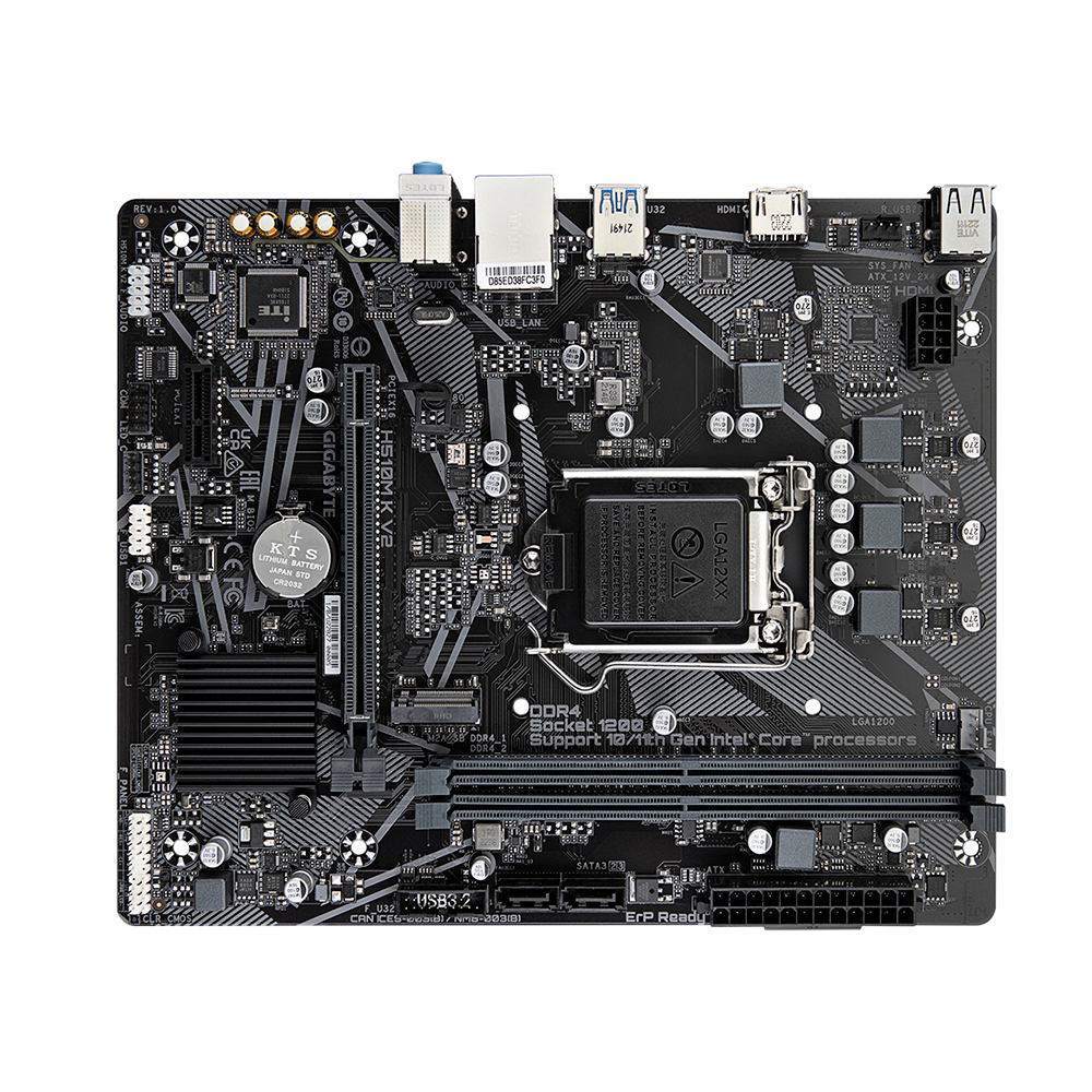 Tarjeta Madre Gigabyte Micro-ATX H510M K V2, Socket LGA1200, Intel H470 Express, HDMI, Up To 64GB DDR4, H510M K V2 - Image 3
