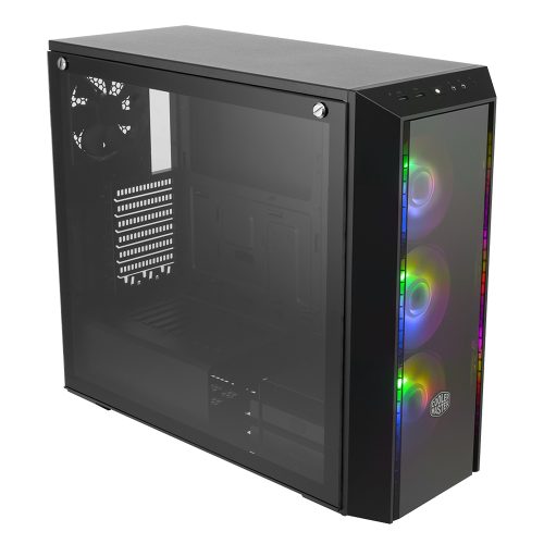 Gabinete Cooler Master Masterbox PRO 5 ARGB, Cristal Templado, 3 Ventiladores ARGB + 1 Trasero de 120mm, E-ATX, USB 3.2, MCY-B5P2-KWGN-03