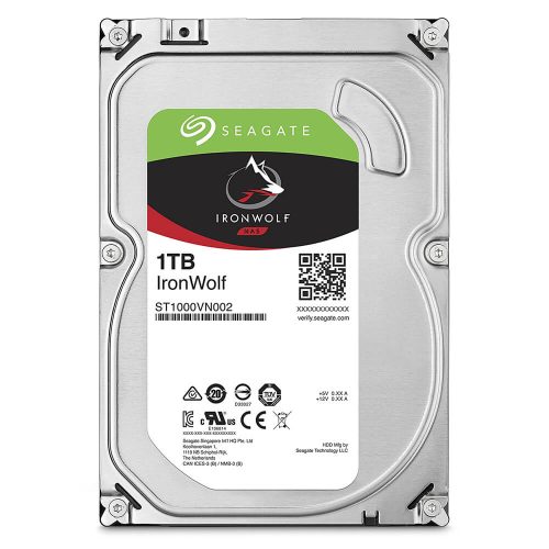 Disco Duro 1TB Seagate Iron Wolf, Sata 6GB/s, Sistemas RAID y NAS Empresariales, ST1000VN002