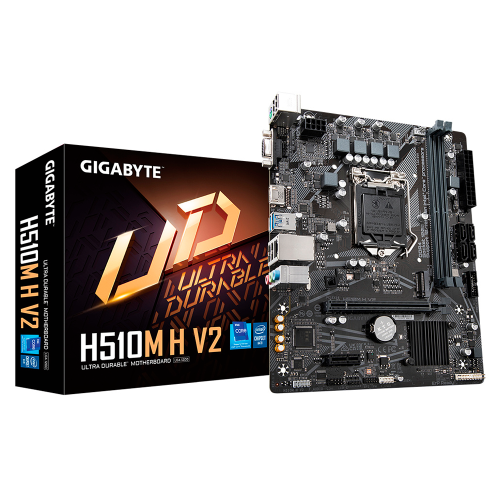 Tarjeta Madre Gigabyte Micro-ATX H510M H V2, Socket 1200, Intel H470 Express, HDMI, Up To 64GB DDR4 para Intel, H510M H V2