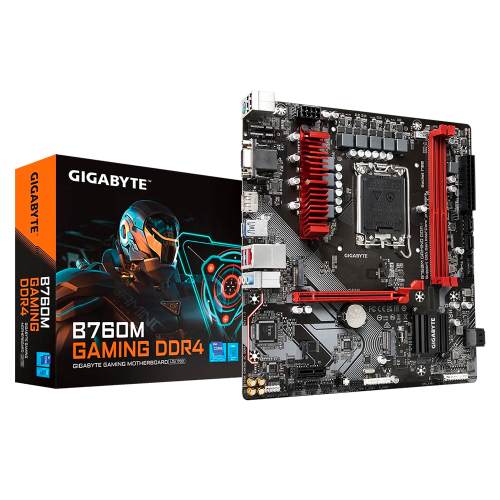 Tarjeta Madre Gigabyte B760M Gaming DDR4, mATX, LGA1700, Intel B760, HDMI, Up to 64GB DDR4, B760M GAMING DDR4