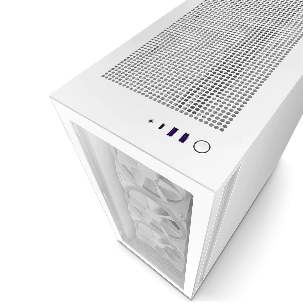 Gabinete NZXT H7 ELITE Blanco, ARGB Fans, Cristal Templado, ATX Sin Fuente, USB Tipo C, CM-H71EW-01, H7PROMO - Image 6
