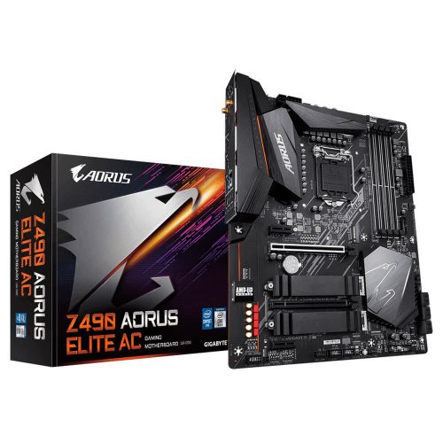Tarjeta Madre Gigabyte Z490 Aorus Elite AC Socket LGA1200 Intel Z490 ATX, DDR4, Intel Core 10th Generación