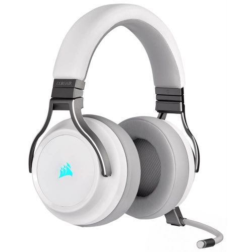 Diadema Gamer Wireless Corsair Virtuoso RGB - White con Microfono 7.1 Canales (Solo PC), PC - PS4, CA-9011186-NA