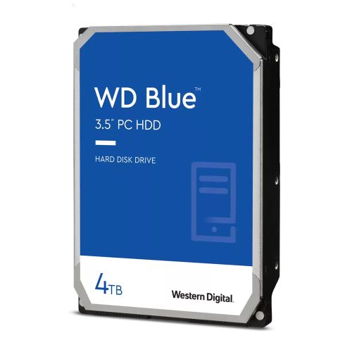 Disco Duro Interno Western Digital WD Blue 3.5", 4TB, SATA III, 6 Gbit/s, 5400RPM, 256MB Caché, WD40EZAZ