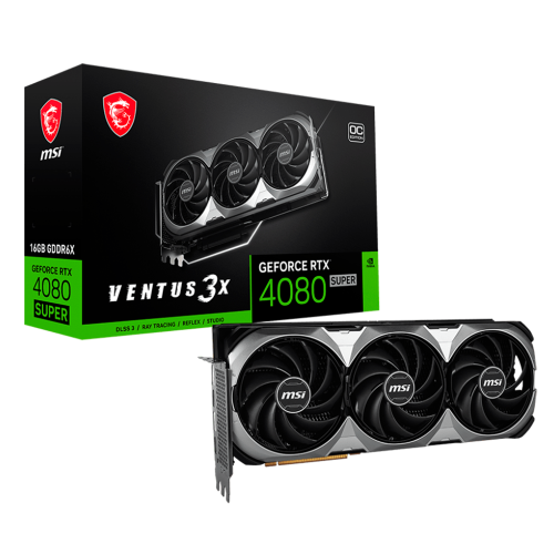 Tarjeta de Video MSI NVIDIA GeForce RTX 4080 SUPER VENTUS 3X OC, 16GB, 16GB 256-bit GDDR6X, PCI Express 4.0, 912-V511-233