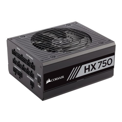 Fuente de poder Corsair HX750, 80 Plus Platinum, Full Modular, 750W -, RECERTIFICADA, CP-9020137-NA/RF