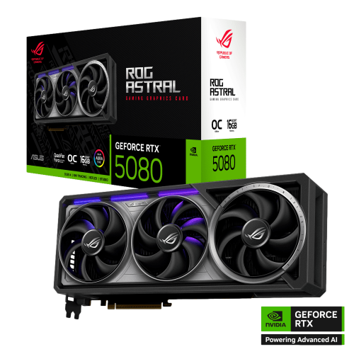Tarjeta de video ROG ASTRAL NVIDIA GeForce RTX 5080 OC Edition, 16GB GDDR7, PCI Express 5.0 x16, ROG-ASTRAL-RTX5080-O16G-GAMING