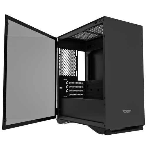 Gabinete Darflash DLM22 Black, Cristal templado, Micro ATX - Mini ITX
