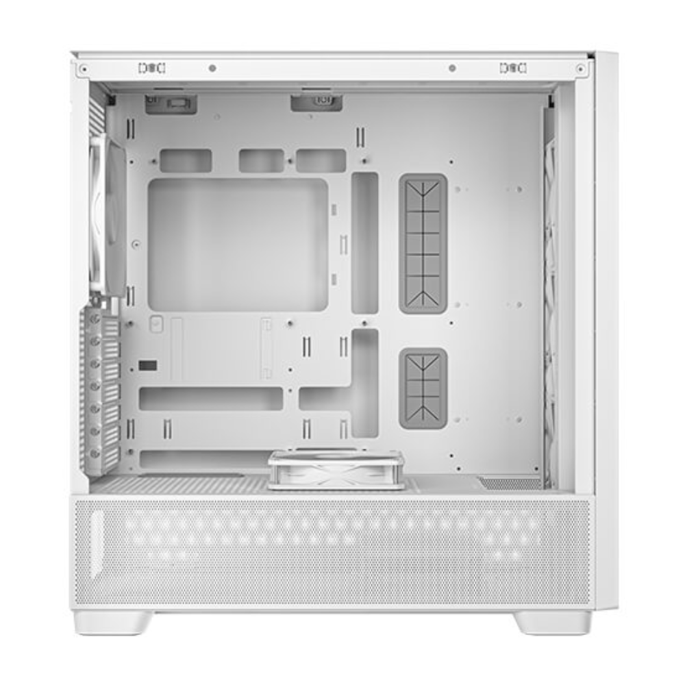 Gabinete Antec FLUX, Midi-Tower, ATX/E-ATX/ITX/Micro-ATX, 5 Ventiladores Incluidos, USB 2.0/3.0, Sin Fuente, White, FLUX WHITE/ NAVIDAD - Image 4