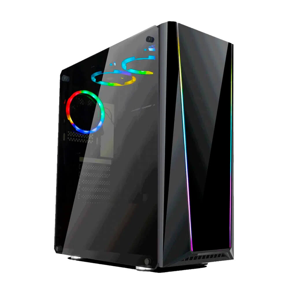 Gabinete Gamer Red Dragon Tailgate GC-702, Cristal Templado, Up to 240mm, 4 ventiladores, GC-702