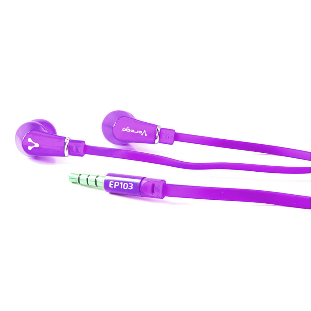 Audifonos Intraurales Vorago EP-103/PU, Estereo 3.5mm, Morado - Image 2