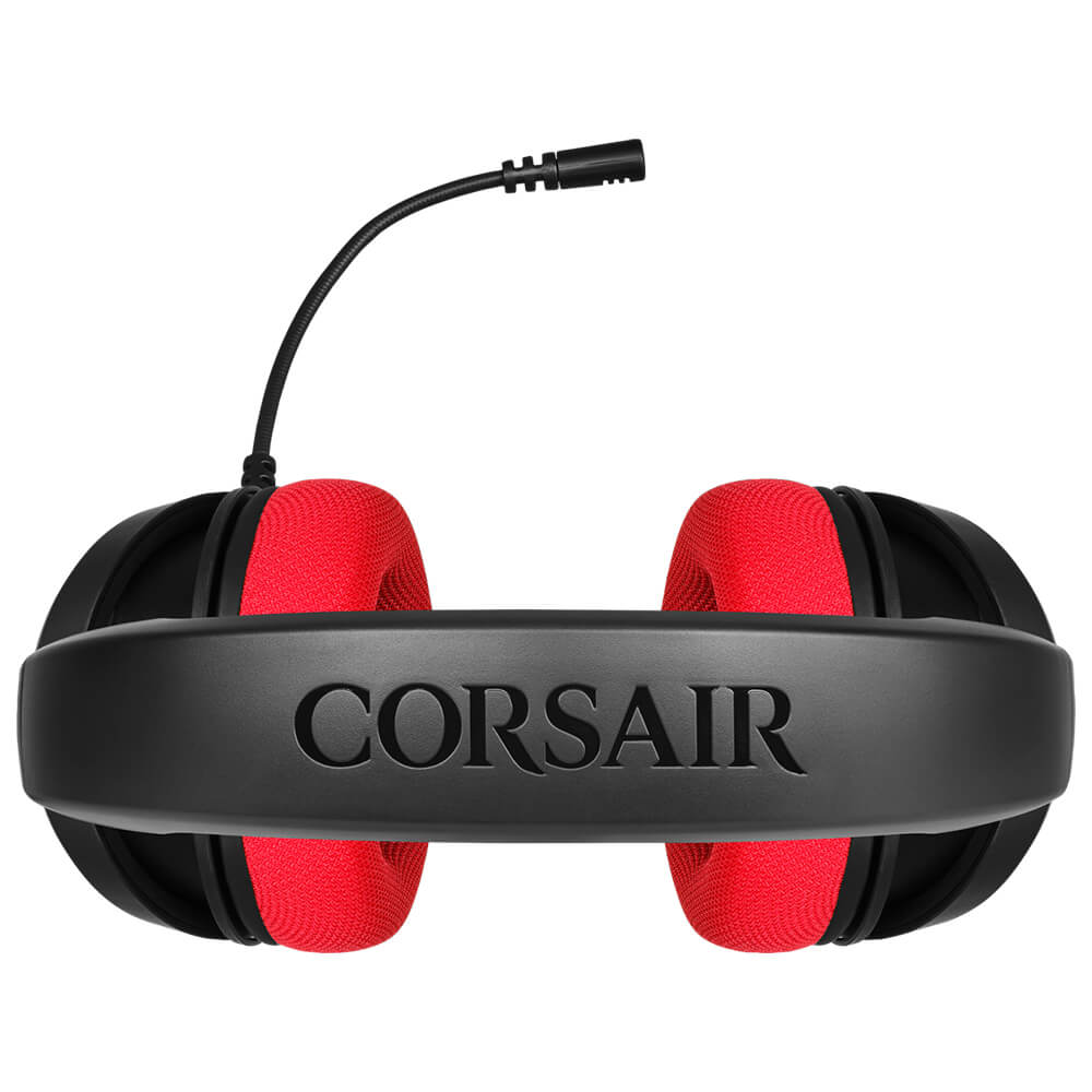 Diadema Corsair HS35 Roja con Microfono Alambrica Estereo 3.5mm, PC - PS4 - XBOX ONE - Switch, CA-9011198-NA - Image 5