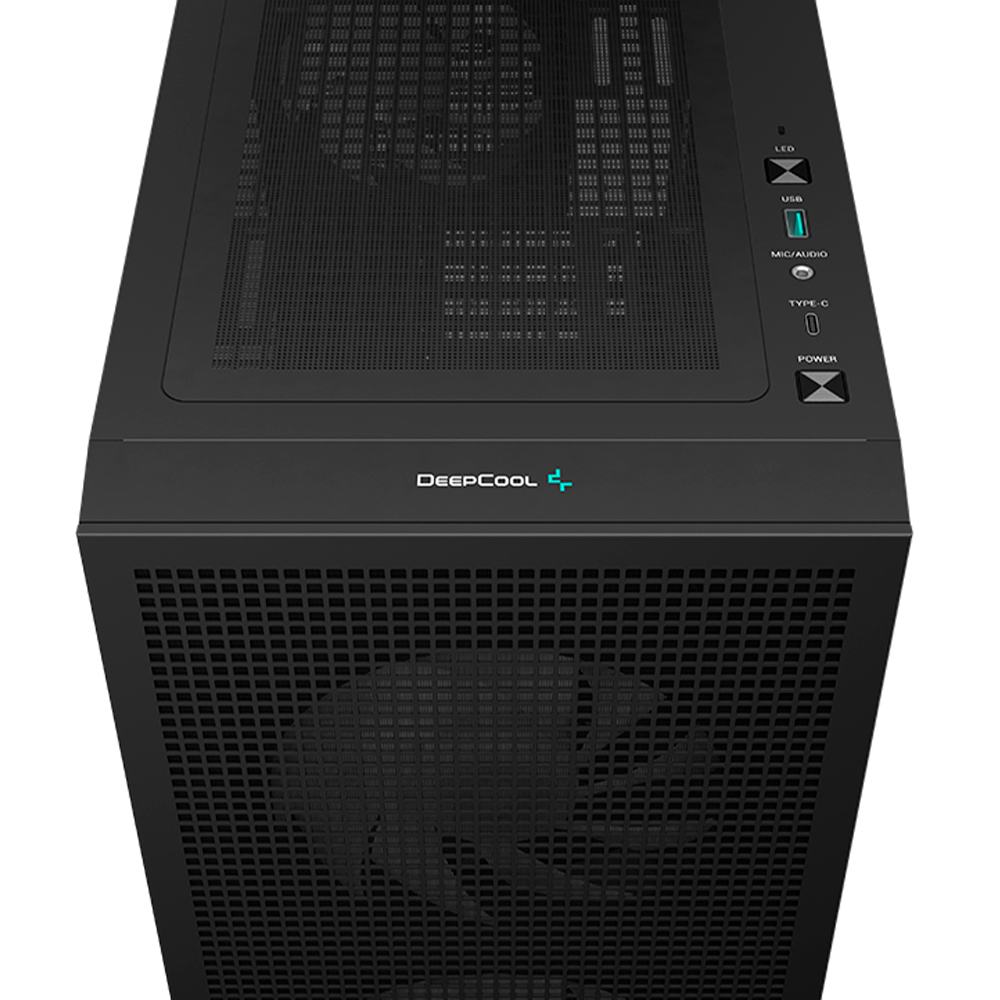 Gabinete DEEPCOOL CH360 DIGITAL, Mini-ITX/Micro-ATX, Cristal Templado, Pantalla Digital de Doble Estado en Tiempo Real, 3 Ventiladores Instalados, Negro, R-CH360-BKAPE3D-G-1 - Image 7