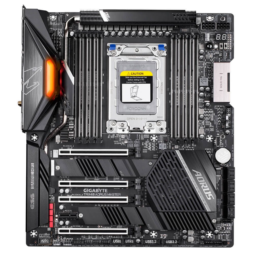 Tarjeta Madre Gigabyte TRX40 Aorus Master Socket sTRX4 AMD TR40 E-ATX, DDR4 - Image 2