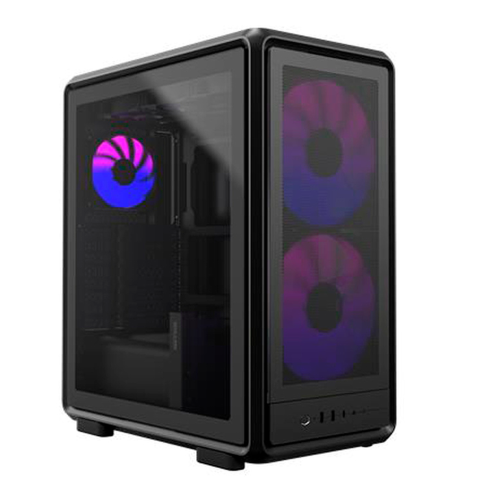 Gabinete Cooler Master MasterFrame 500 Mesh, Midi-Tower, Micro-ATX, USB 3.0, Sin Fuente, 3 Ventiladores Instalados, Negro, MF500M-KHNN-S01