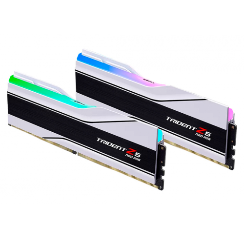 Memoria RAM G.Skill Trident Z5 Neo RGB DDR5, 6000MHz, 32GB (2x16GB), Non-ECC, CL30, EXPO, Blanco, F5-6000J3036F16GX2-TZ5NRW /MAX. 1 X CLIENTE