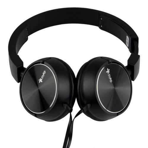 Audífonos con Micrófono Stylos STSHEA3B, Alámbrico, 1.5 Metros, 3.5mm, Negro, STSHEA3B