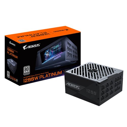 Fuente de Poder Gigabyte GP-AP1200PM, 1200W 80+ Platinum, Totalmente Modular, ATX, Condensadores Japoneses /