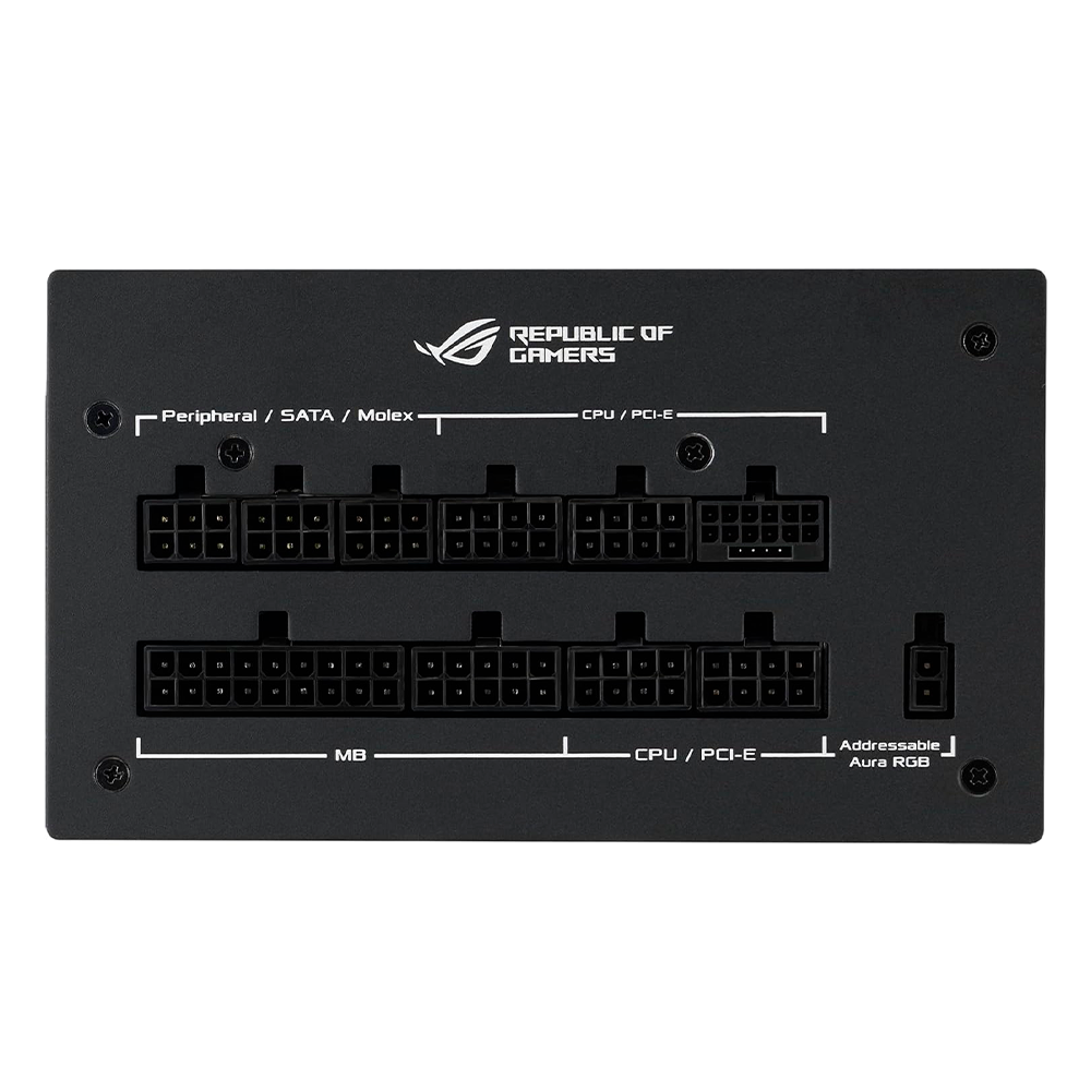 Fuente de poder ASUS ROG Strix 1000W Gold Aura Edition, Full Modular, 80+Gold Certificed, ATX 3.0, Certificación Cybenetics Lambda A+, PCIe Gen 5.0 Ready, ROG-STRIX-1000G-AURA-GAMING, asustl25 - Image 7