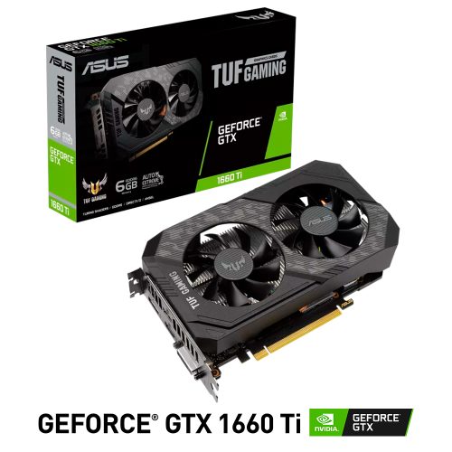Tarjeta de Video Nvidia GeForce GTX 1660 TI 6GB GDDR6, ASUS TUF GAMING EVO, TUF-GTX1660TI-6G-EVO-GAMING, 3 AÑOS DE GARANTIA NACIONAL /