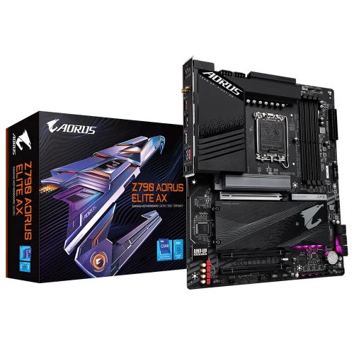 Tarjeta Madre AORUS ATX Z790 AORUS ELITE AX, Socket 1700, Intel Z790, Express, HDMI, 128GB DDR5 para Intel, Z790 AORUS ELITE AX