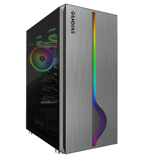 Gabinete Gamdias Mars M1 RGB, ATX, Sin Fuente - Incluye 1 Ventilador RGB, Cristal Templado Lateral