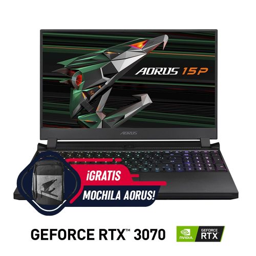 Laptop Gamer Aorus GeForce RTX 3070 GDDR6 8GB, INTEL CORE i7-10870H, 32GB RAM DDR4, 512GB PCIe SSD, 15.6" FHD X-Rite Delta E <1 240Hz, Windows 10 Home, 15P XC8LA2430SH
