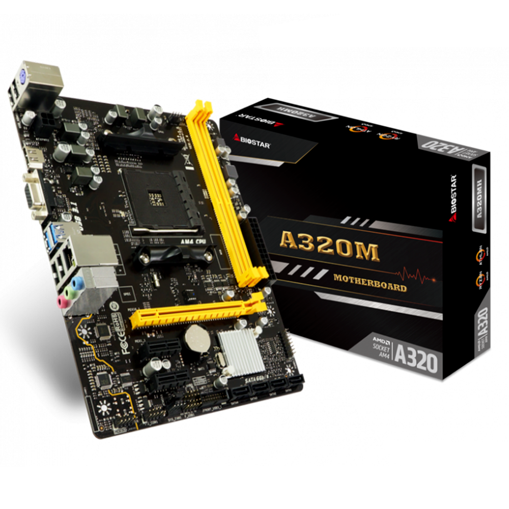 Tarjeta Madre Biostar A320MH, Socket AM4, AMD A320, HDMI, Up to 32GB DDR4, A320M