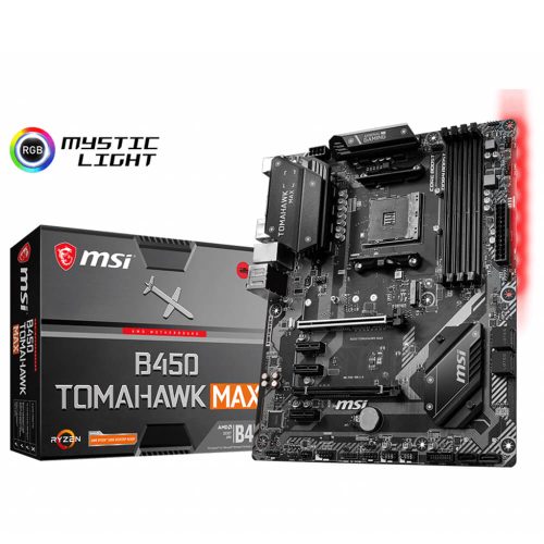 Tarjeta Madre MSI B450 TOMAHAWK MAX, AM4, AMD RYZEN, ATX