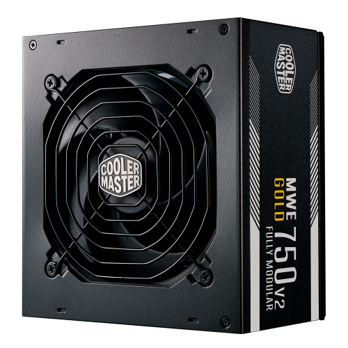 Fuente de Poder Cooler Master MWE 750 V2, 750W 80+ GOLD, Modular, 24 pin ATX, 120mm, 750W, MPE-7501-AFAAG-3U2