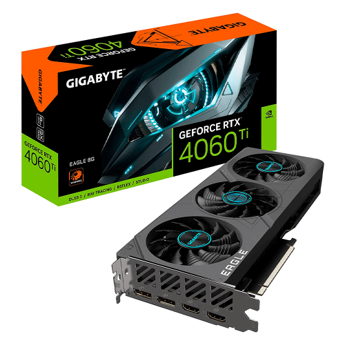 Tarjeta de Video Gigabyte NVIDIA GeForce RTX 4060 Ti EAGLE 8G, 8GB, 128-bit GDDR6, PCI Express 4.0, GV-N406TEAGLE-8GD