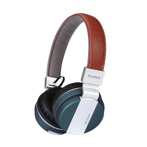 Diadema Bluetooth Marvo, PC, Smartphone, Tablet, HB020 Green Brown