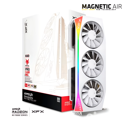 Tarjeta de Video XFX RX 9070 XT MERCURY OC White, 16GB GDDR6, 256-bit, DisplayPort, HDMI, RX-97TMARGW9