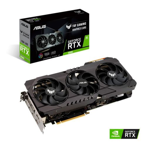 Tarjeta de Video Nvidia GeForce RTX 3080 10GB, Asus TUF GAMING, TUF-RTX3080-10G-GAMING, 3 AÑOS DE GARANTIA NACIONAL